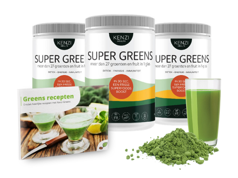 kenzi super greens groentepoeder 3 pack aanbieding